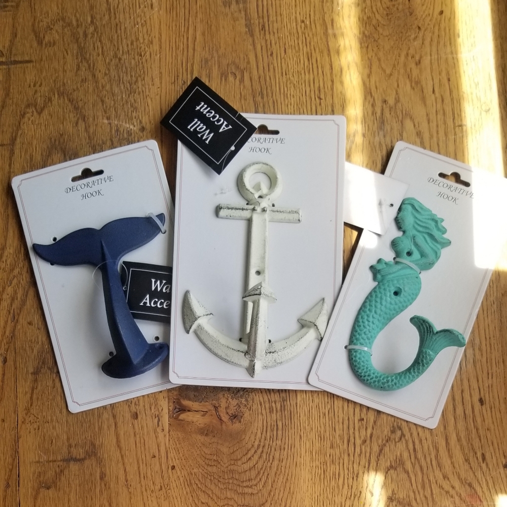 Nautical Wall Hooks set of 3